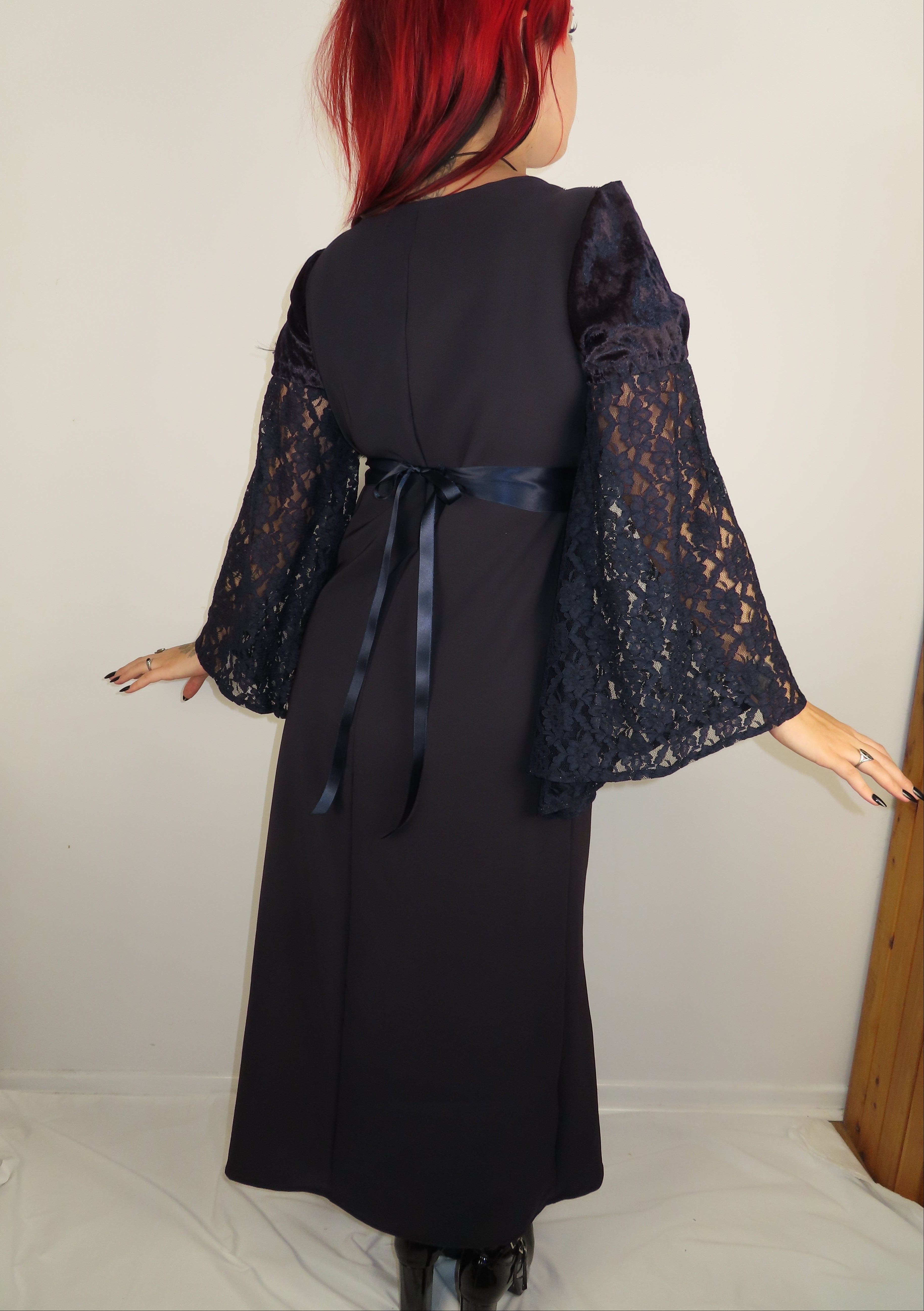 Adeline Dress - Midnight Blue (size 12-14)