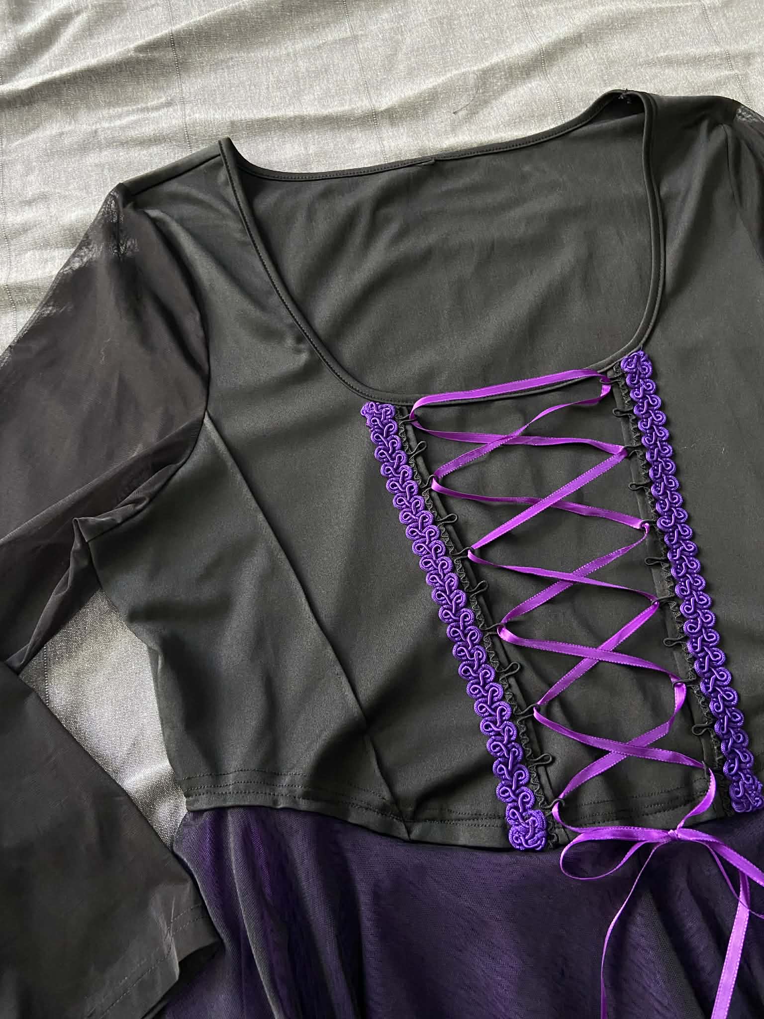 Revamped - Black Top with Hanky Hem (22)