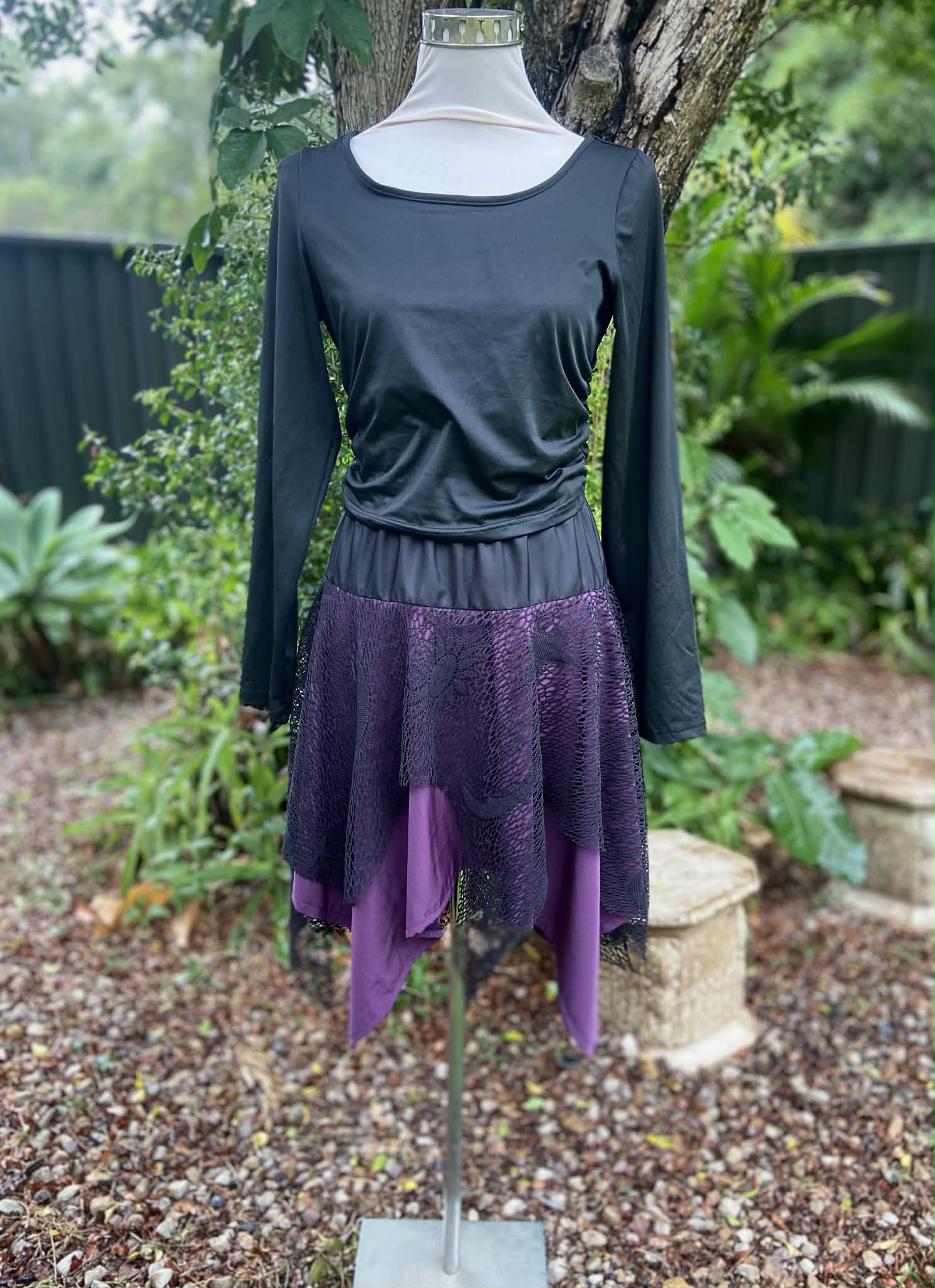 Twyla Hanky hem skirt - Moon & Stars (8-10)