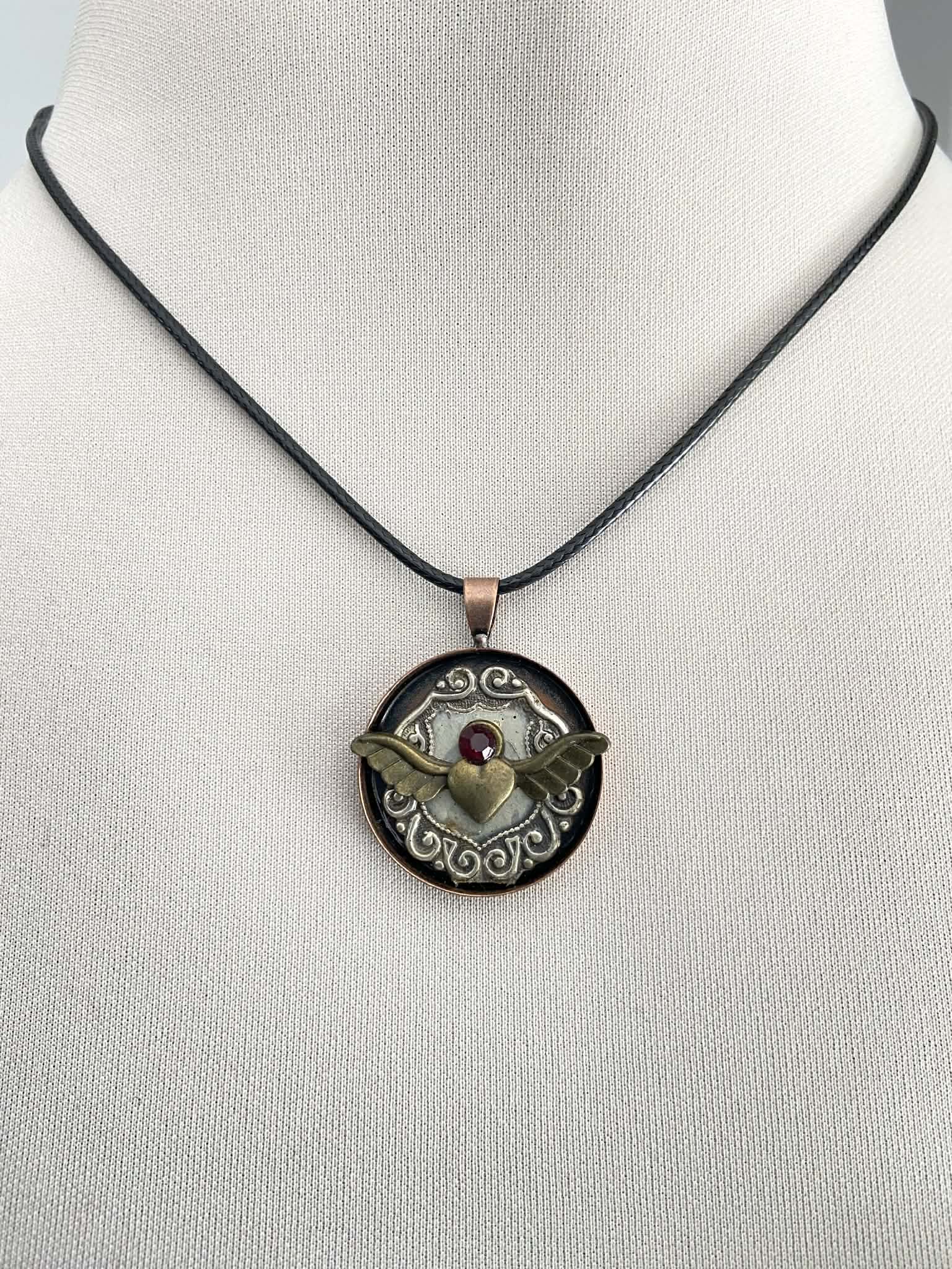 Winged Heart Pendant