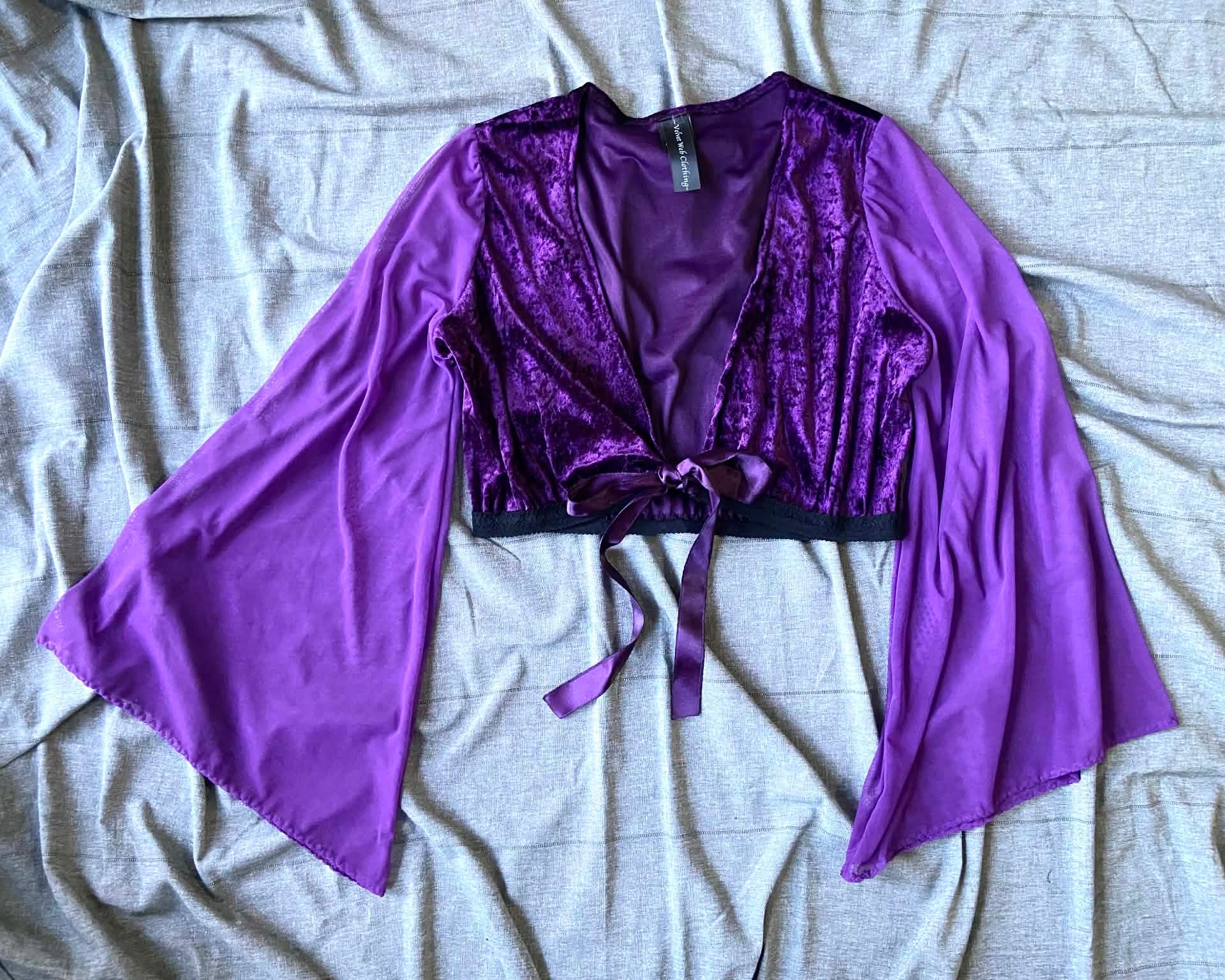 Dahlia Bolero Top - Purple (16-18)