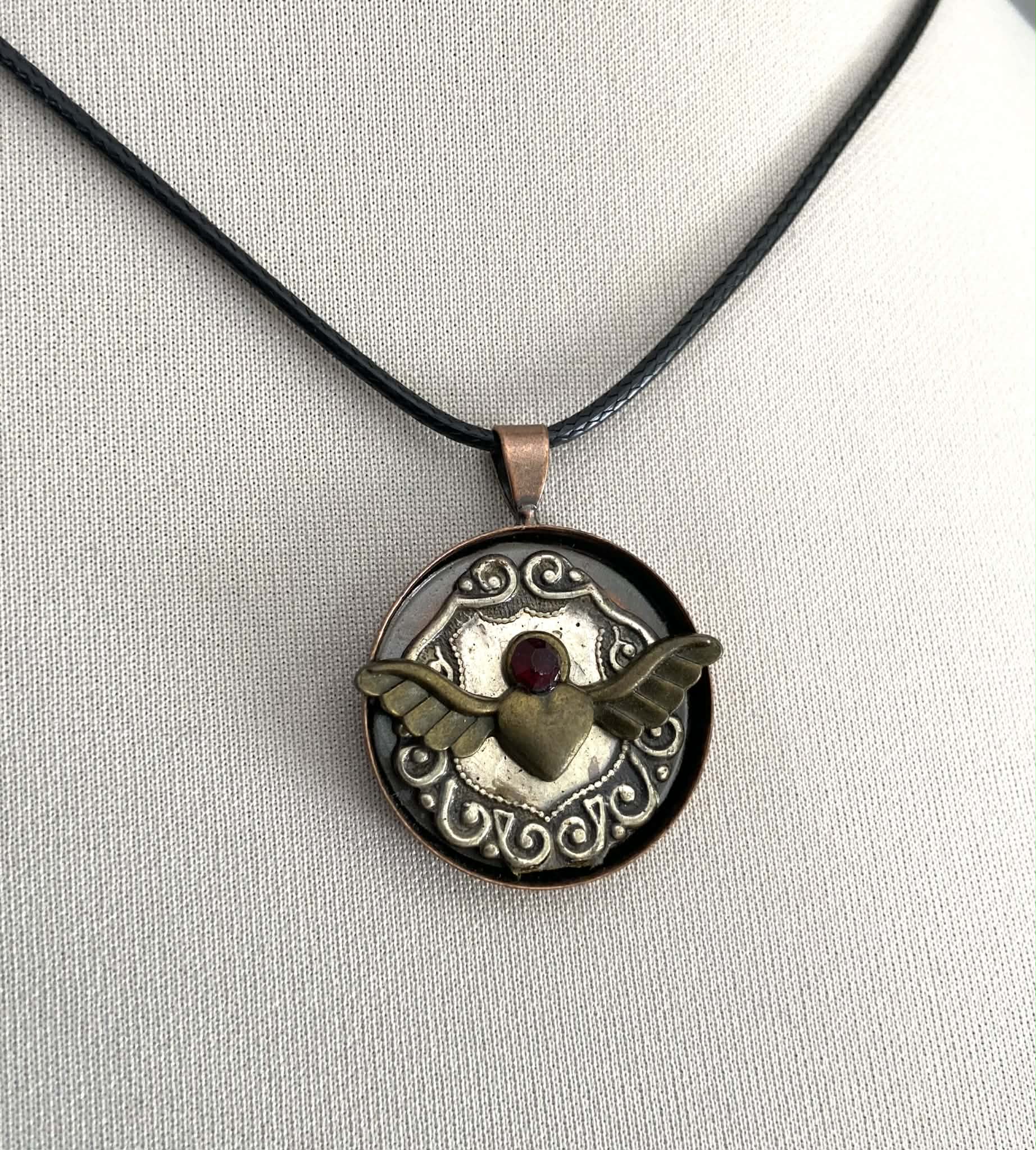 Winged Heart Pendant