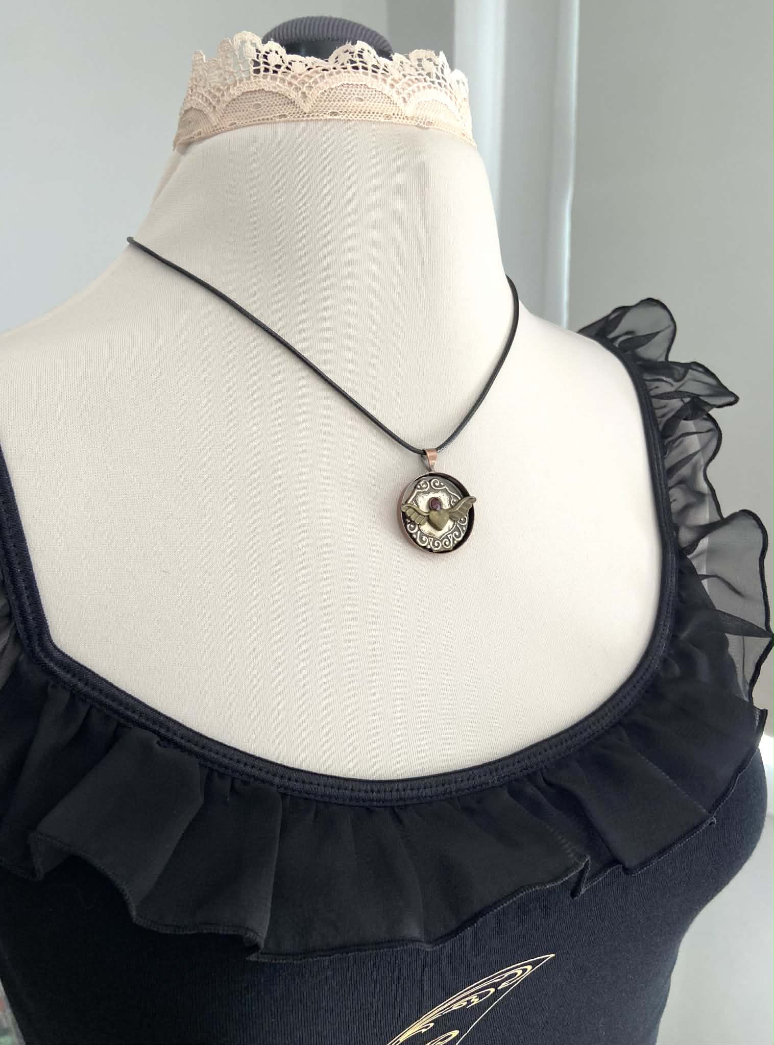 Winged Heart Pendant