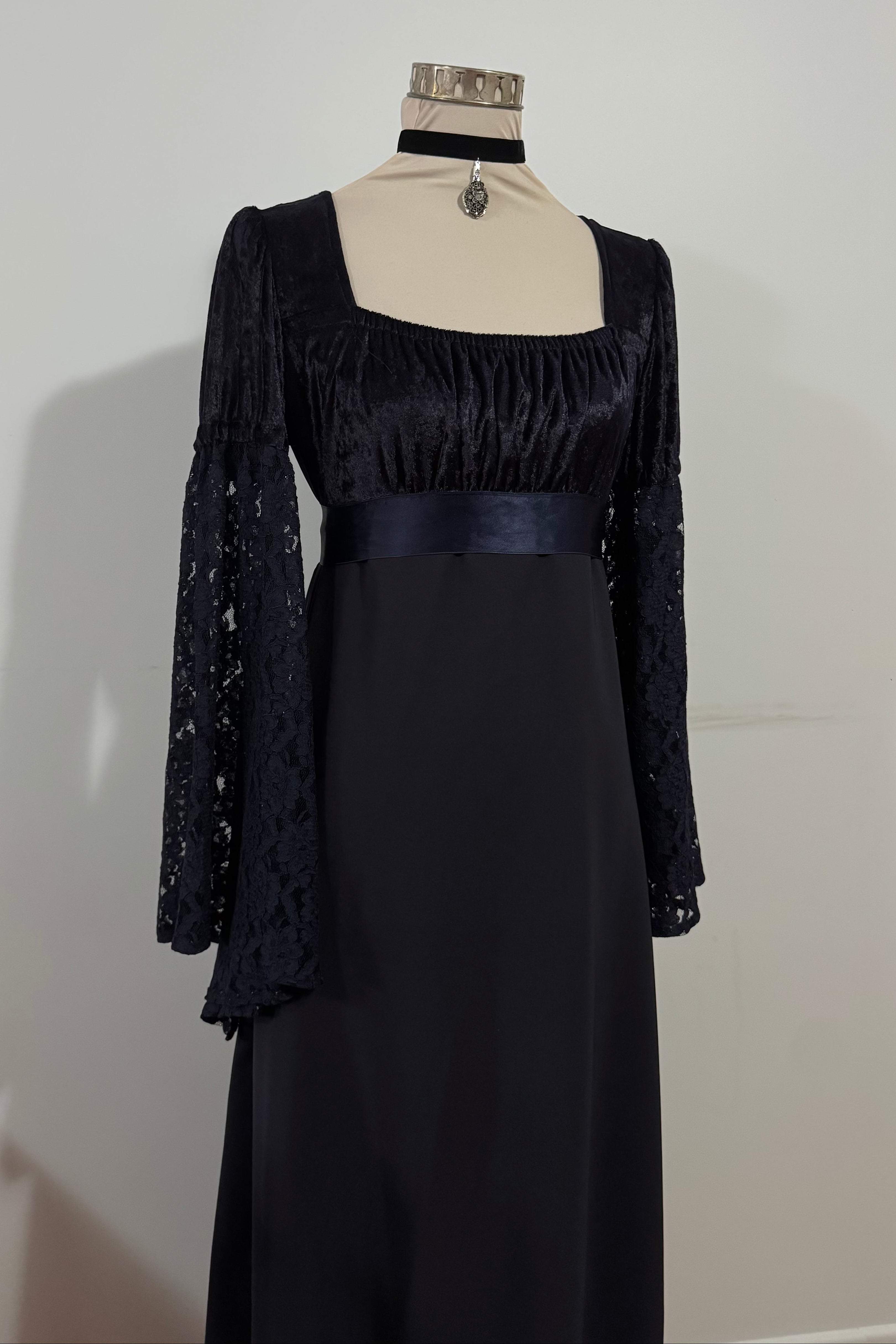 Adeline Dress - Midnight Blue (size 12-14)