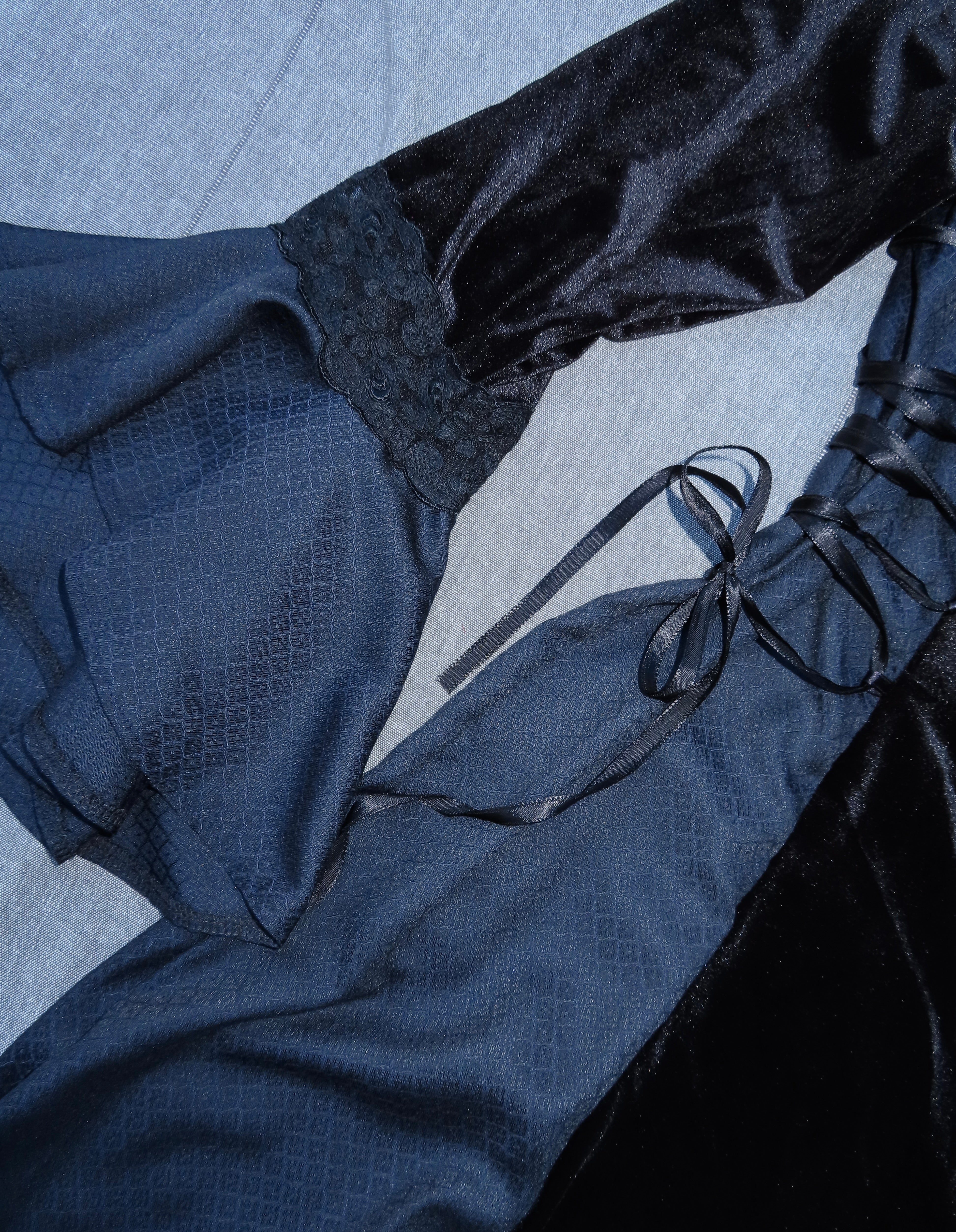 Lenore Dress - Black with Side Lacing (size 12-14)