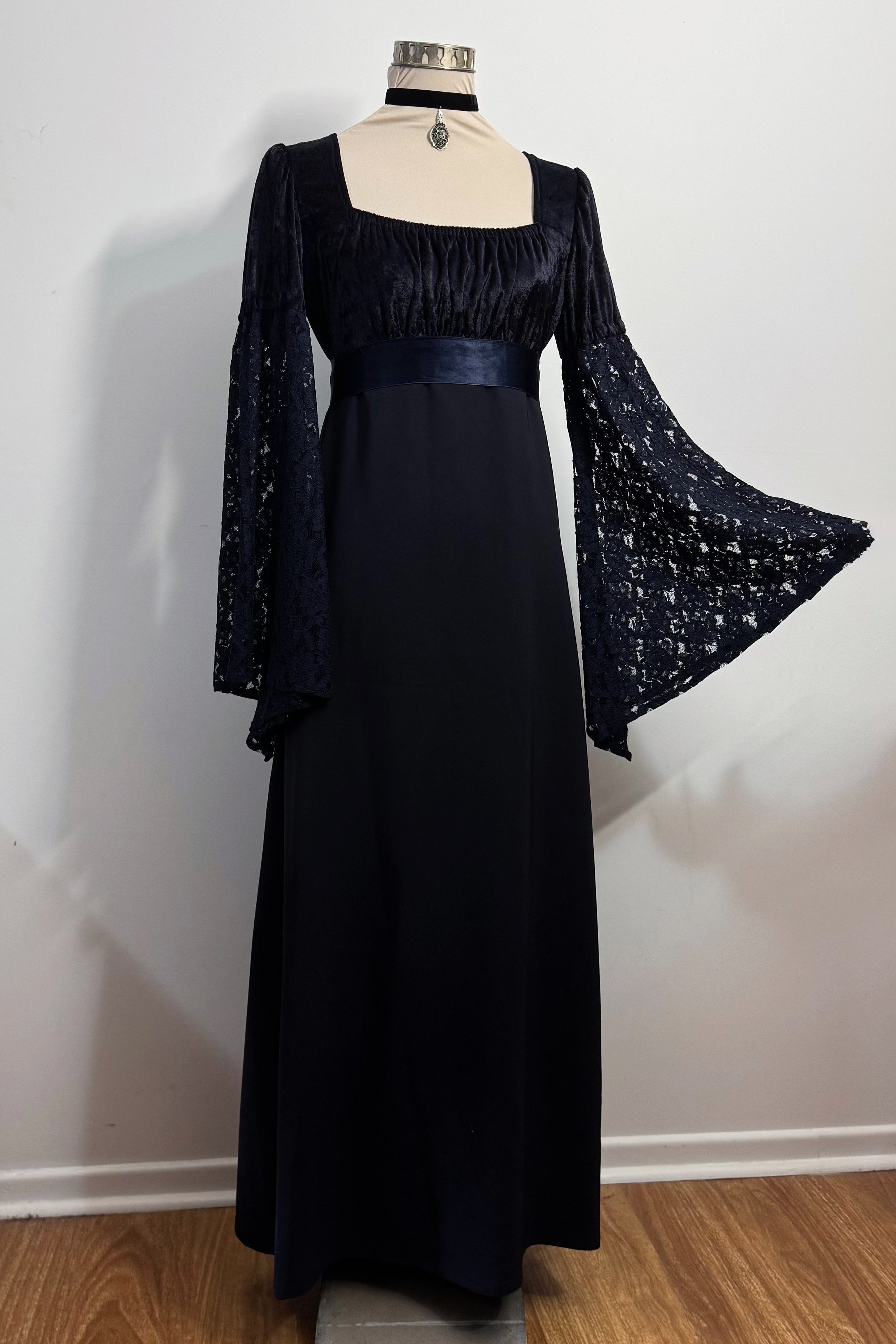 Adeline Dress - Midnight Blue (size 12-14)