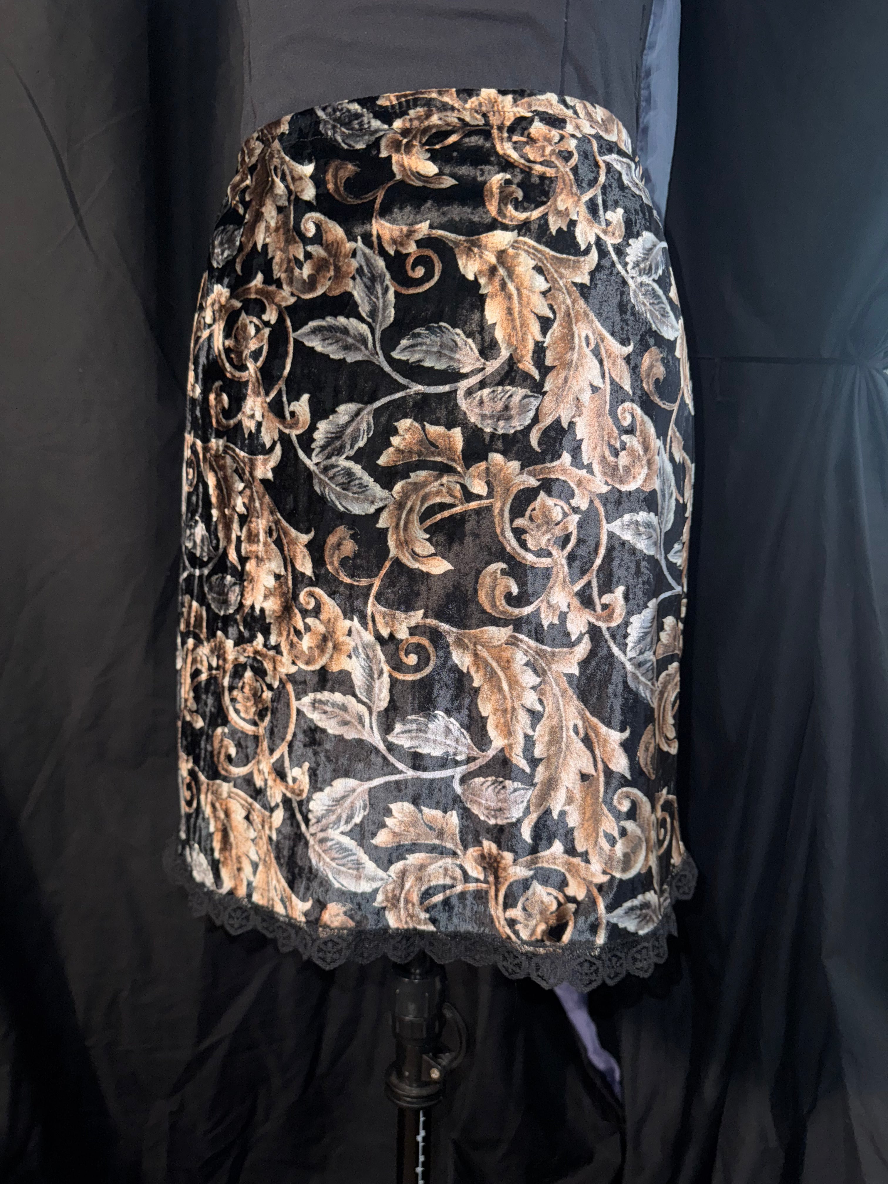 Baroque Night Miniskirt (Size 14)