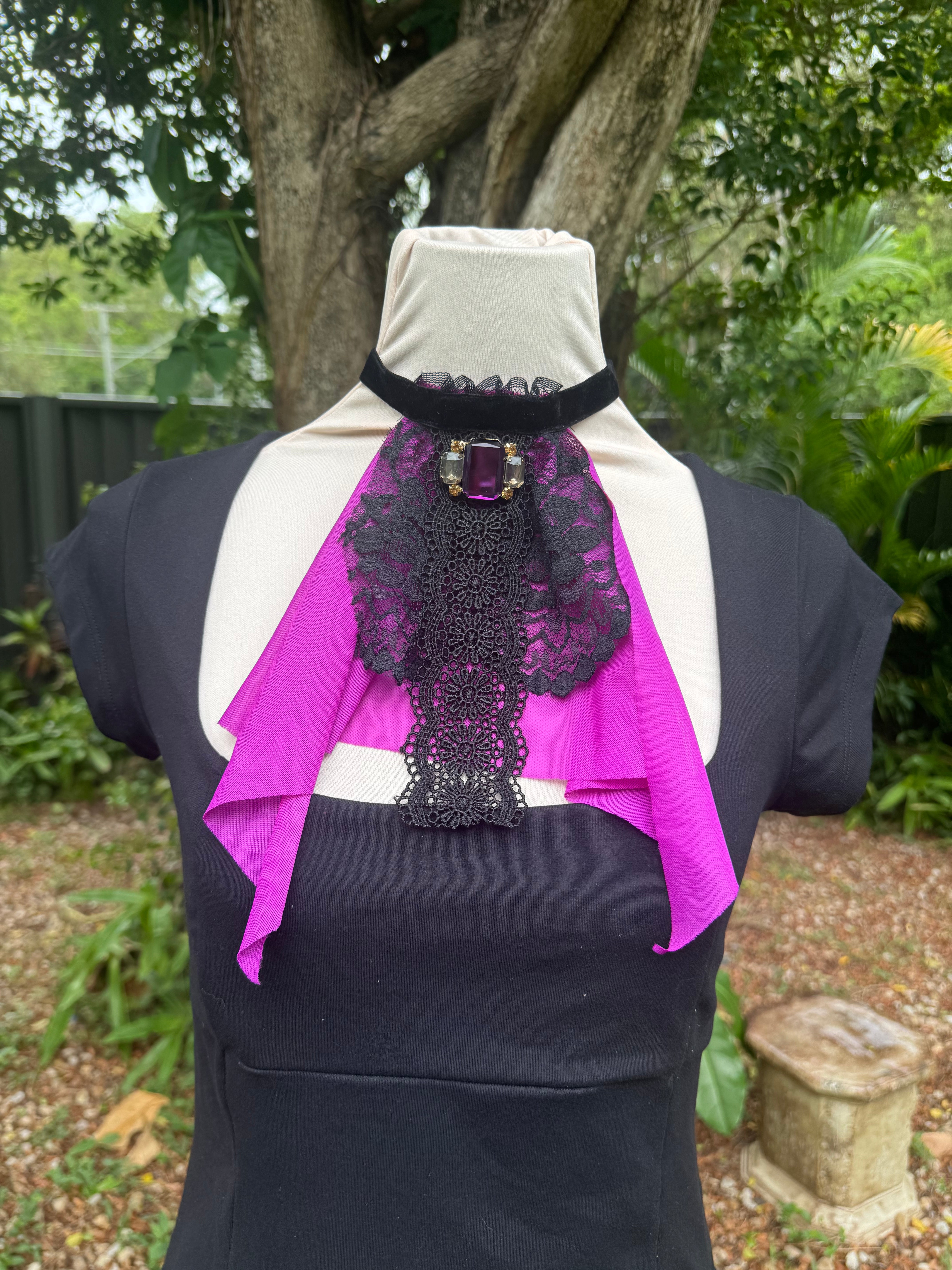Amethyst Oath Jabot Choker