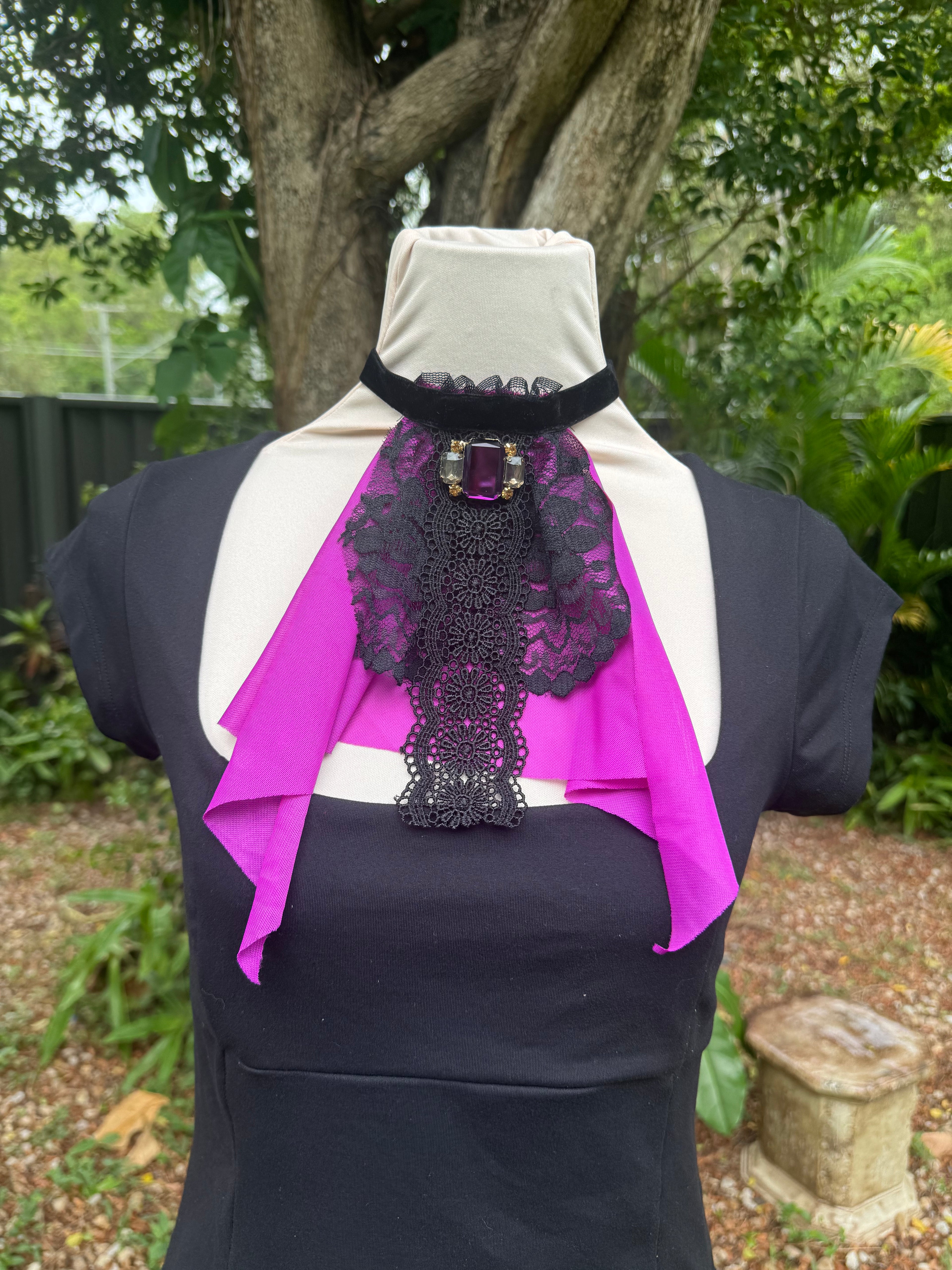 Amethyst Oath Jabot Choker