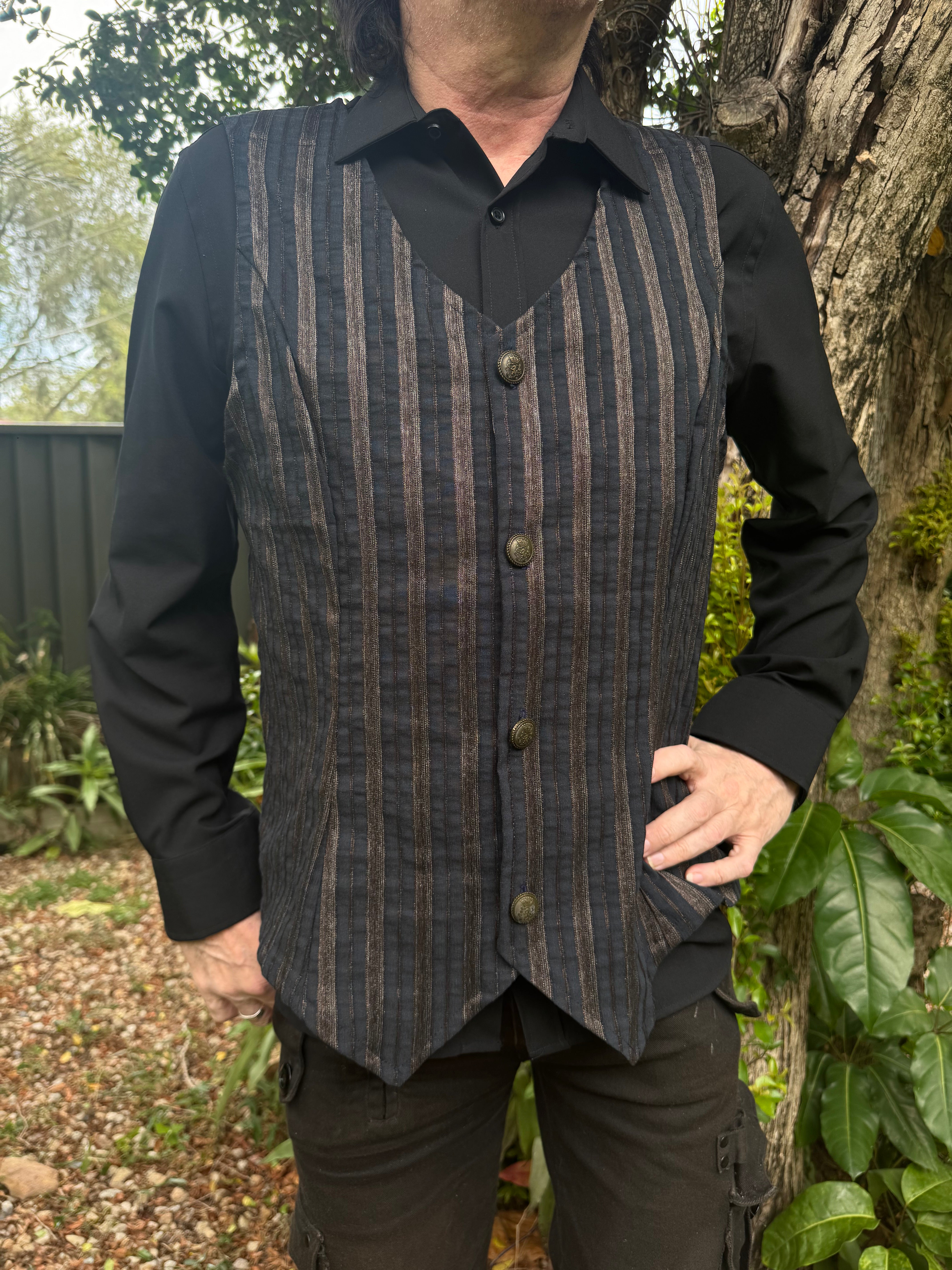 Astral Stripe Waistcoat ( Size L)