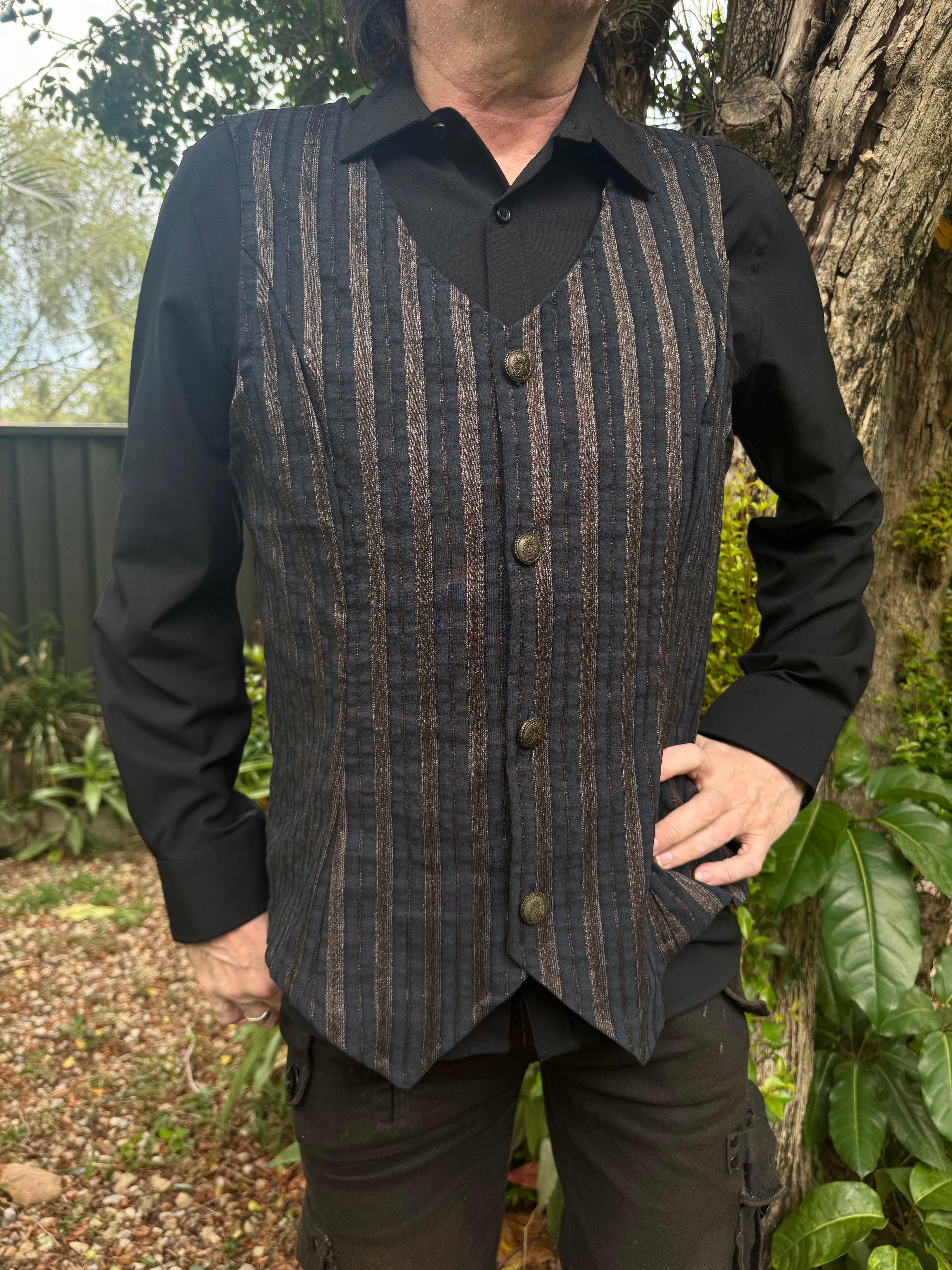 Astral Stripe Waistcoat ( Size L)