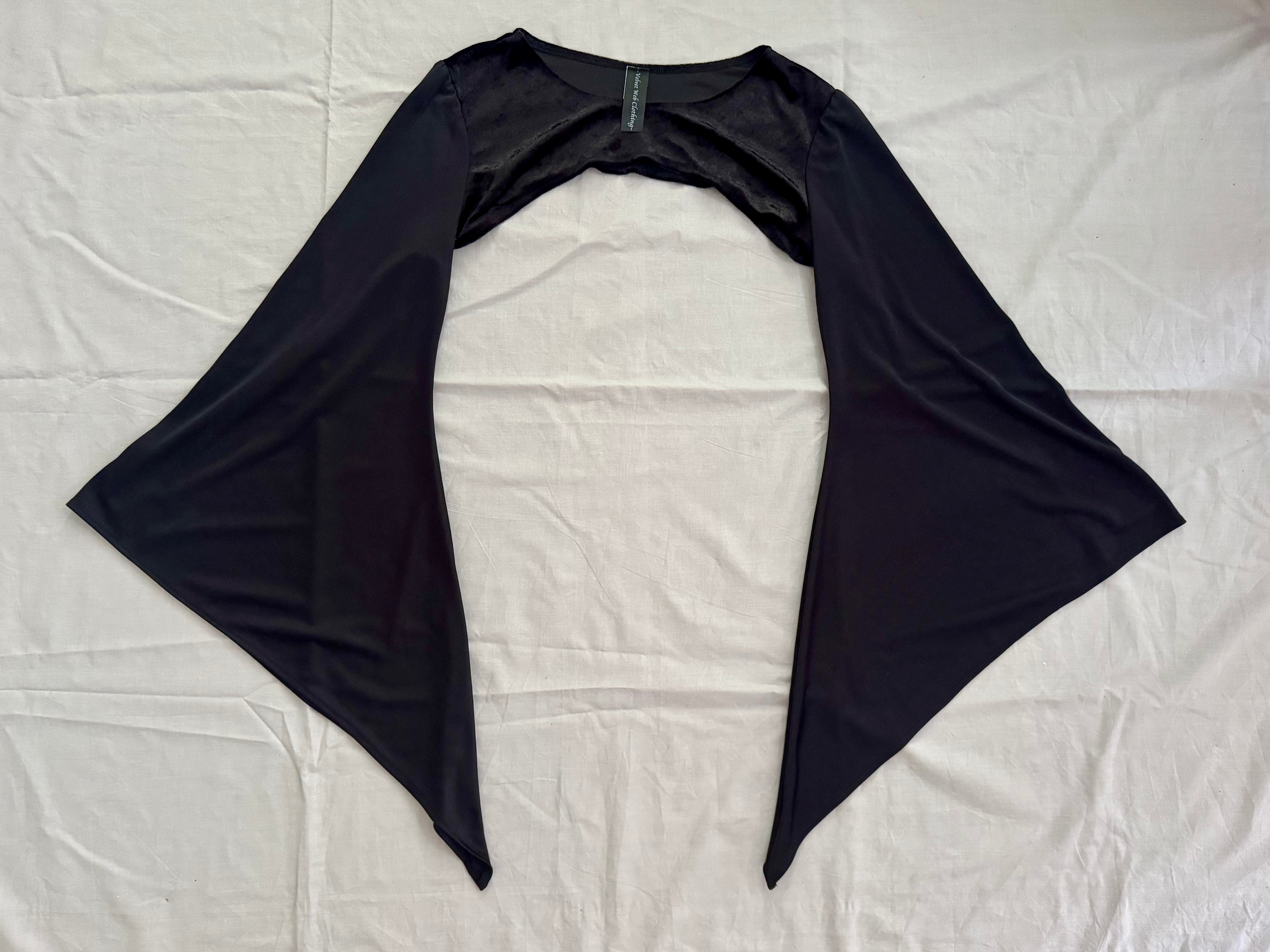 Lucinda Bolero Top - Velvet with Jersey Sleeves (2XL)