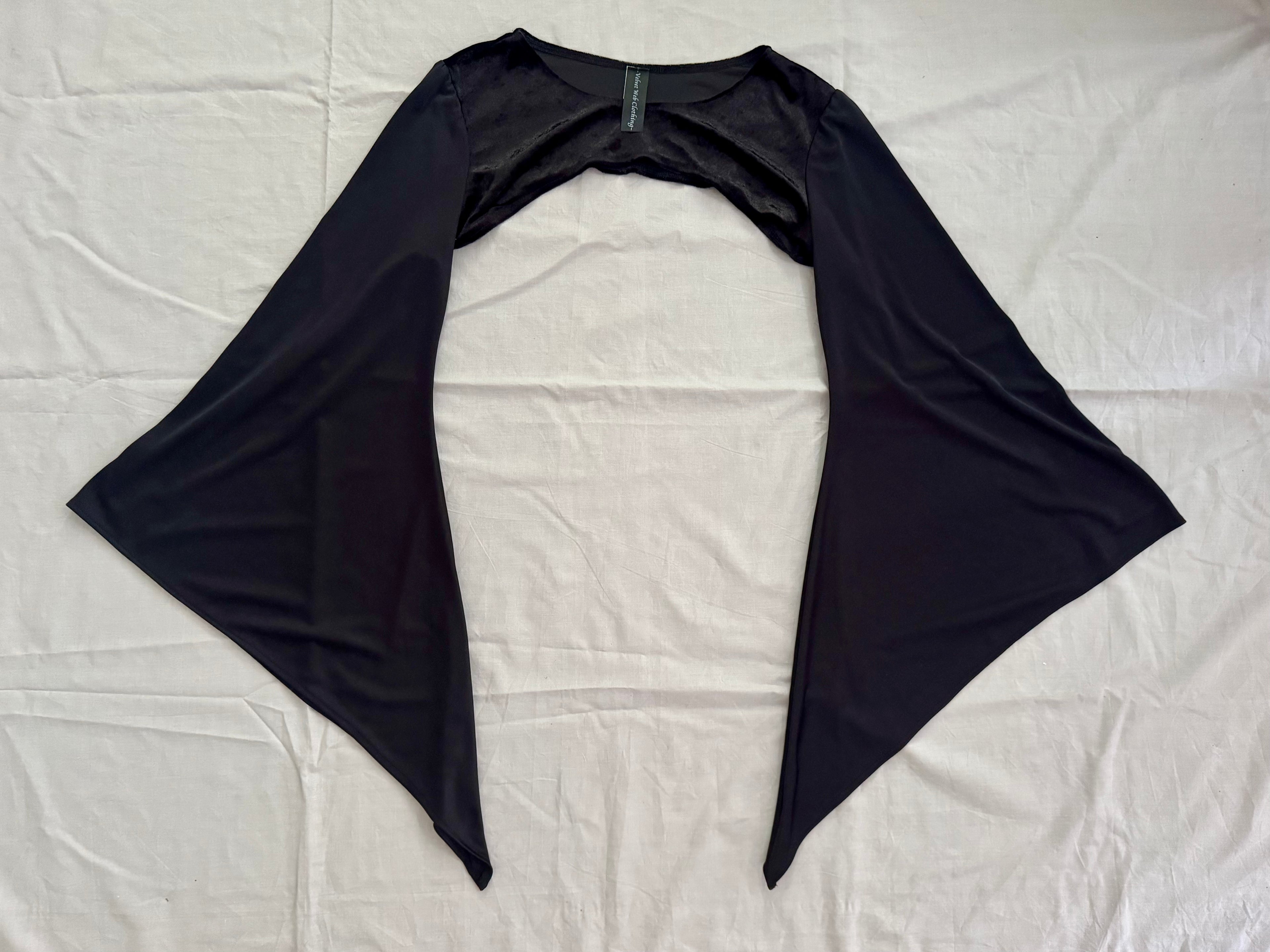 Lucinda Bolero Top - Velvet with Jersey Sleeves (2XL)