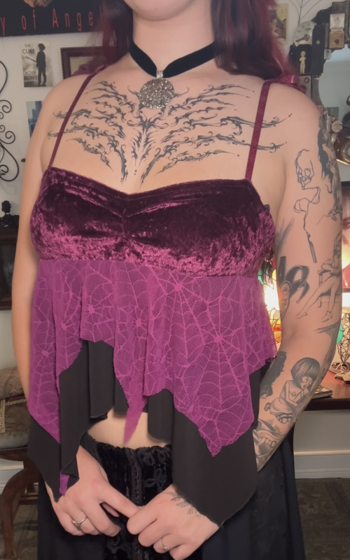 Tara Hanky Hem Top - Fuchsia (M)