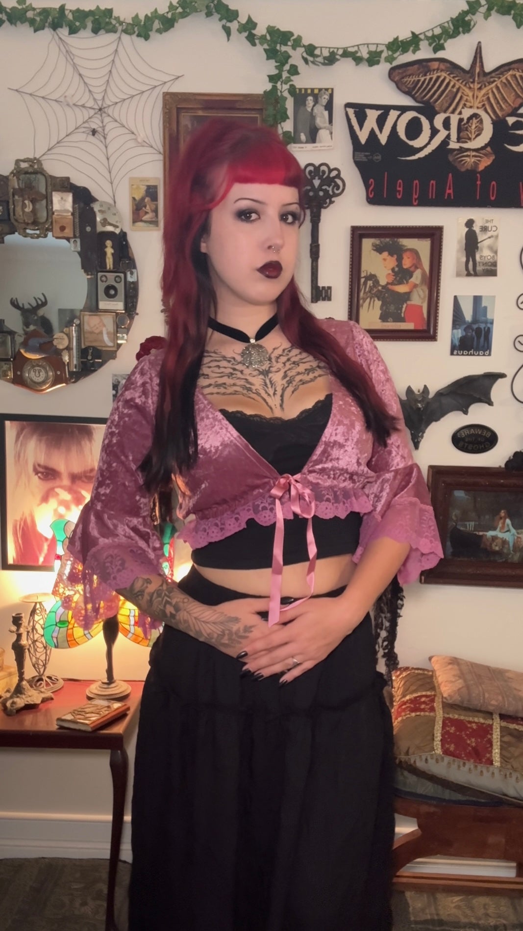 Dahlia Bolero Top - Dusty Pink (12)