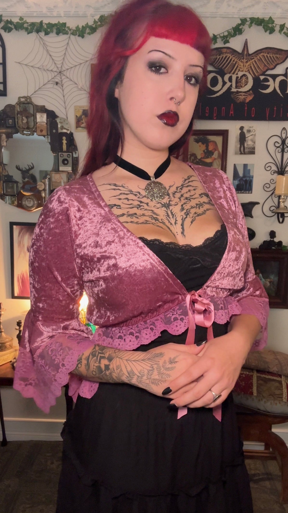 Dahlia Bolero Top - Dusty Pink (12)