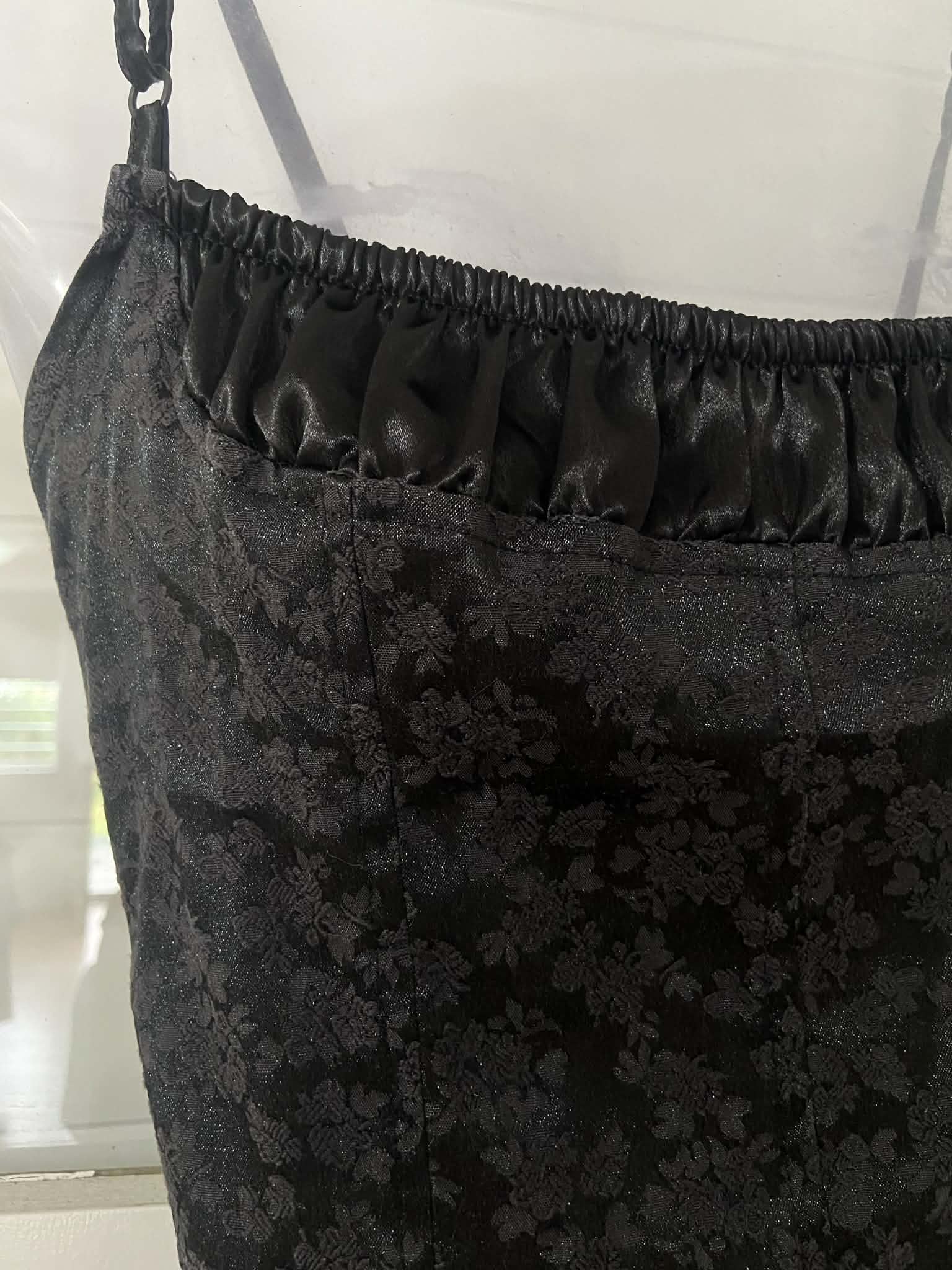 Vintage Brocade Top with Satin Trim (Size 8)