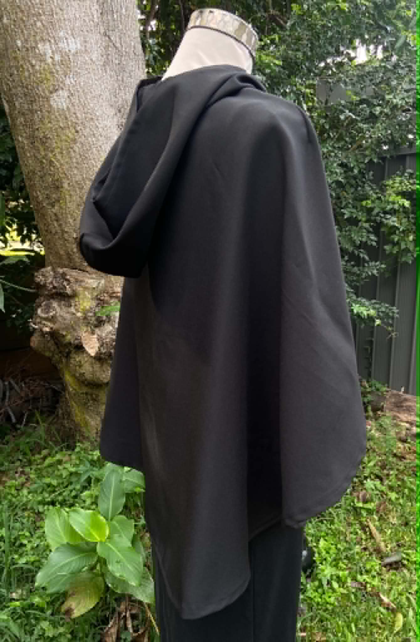 Black Capelet with Hood